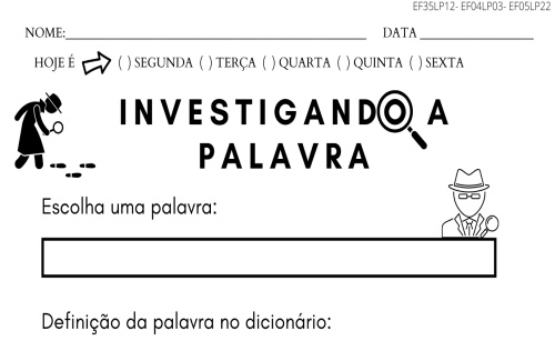 Investigando a palavra